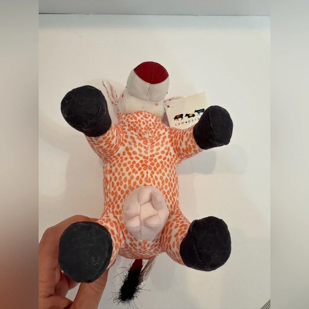 Westland Cow Parade Smooch Orange Bull 8” Plush Soft Toy Stuffed Animal